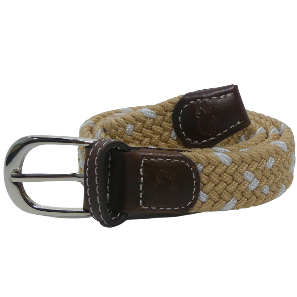 Paris Texas Kid's Herringbone Woven Stretch Belt